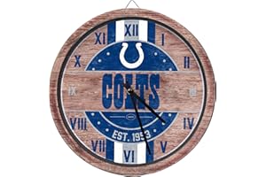 FOCO Indianapolis Colts NFL Barrel Wall Clock