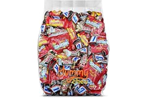 YUMMY CHEW Mars Chocolate assorted candy variety pack, Snickers, Twix, Skittles & Starburst, Individually Wrapped – 2lbs. (85 Pieces)