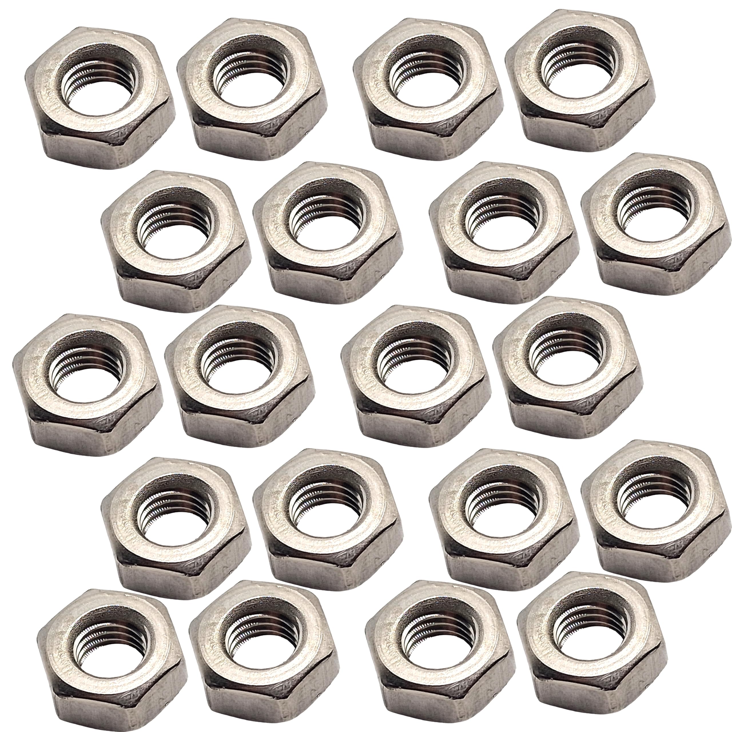 M4 Hex Nuts Marine Grade Style in A4 Stainless Steel 316 – Corrosion Resistant Fasteners (Pack of 20) — image 1