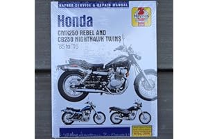 I5 MOTORCYCLE HAYNES REPAIR MANUAL 2756 compatible with Honda Rebel CMX 250 CB CB250 Nighthawk 1985-2009