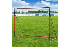 KAIHAOWIN Soccer Goal 3'x2.5'|6'x4'|8'x6'|10'x6.6'-Steel Frame Goal Post All Weather Soccer Net-Quick Assembly Training Sports Soccer Goals for Backyard Indoor Outdoor-Heavy Duty Metal Soccer Goals