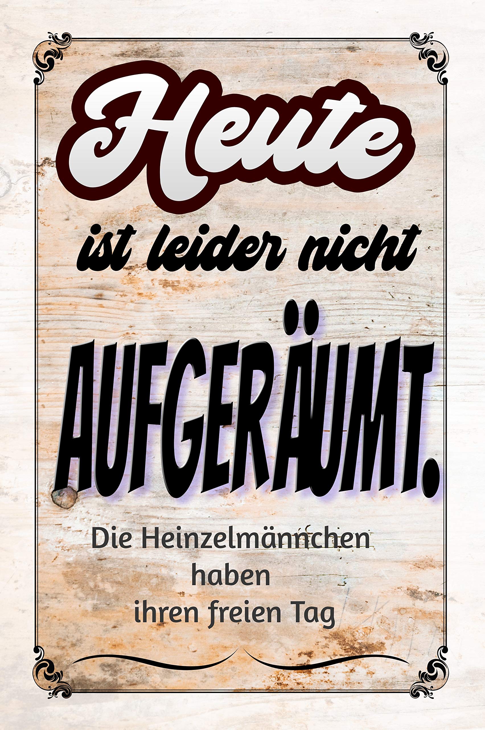 Schatzmix Tin-Plate Sign, Sheet metal, Multicoloured, 20x30 cm