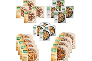 READY SET GOURMET Healthy Choice Frozen Meals Variety Pack - Healthy Choice Sesame Chicken - Spicy Chicken General Tso's - Chicken Margherita with Balsamic - Kung Pao Chicken - Beef Merlot - 4 Boxes of Each, 20 Total