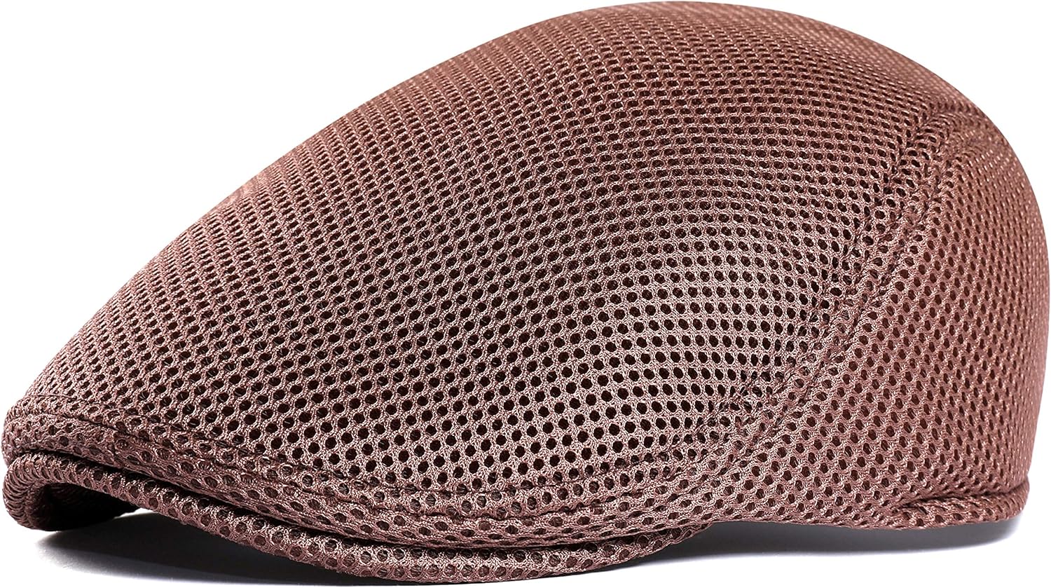 mesh flat cap