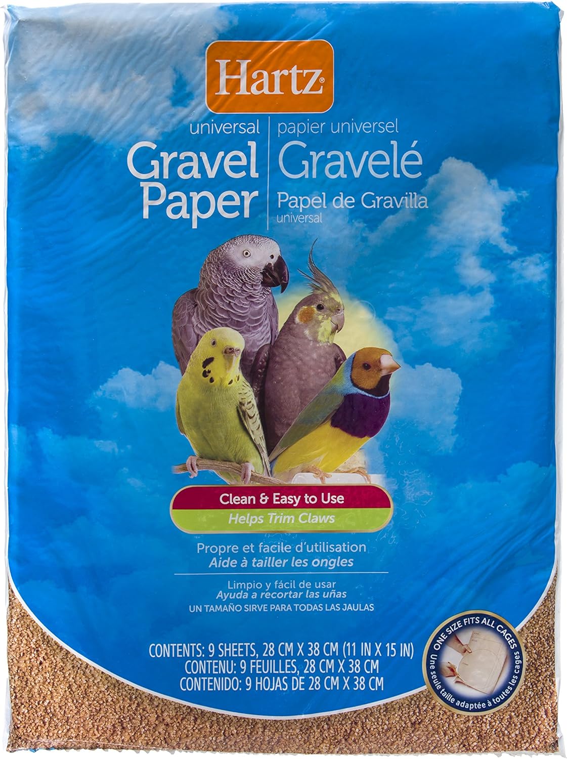 gravel paper for bird cages