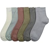 Women Thin Socks Rayon Bamboo Ankle Silky Quarter Anti Odor Casual Summer Socks 6 Pairs