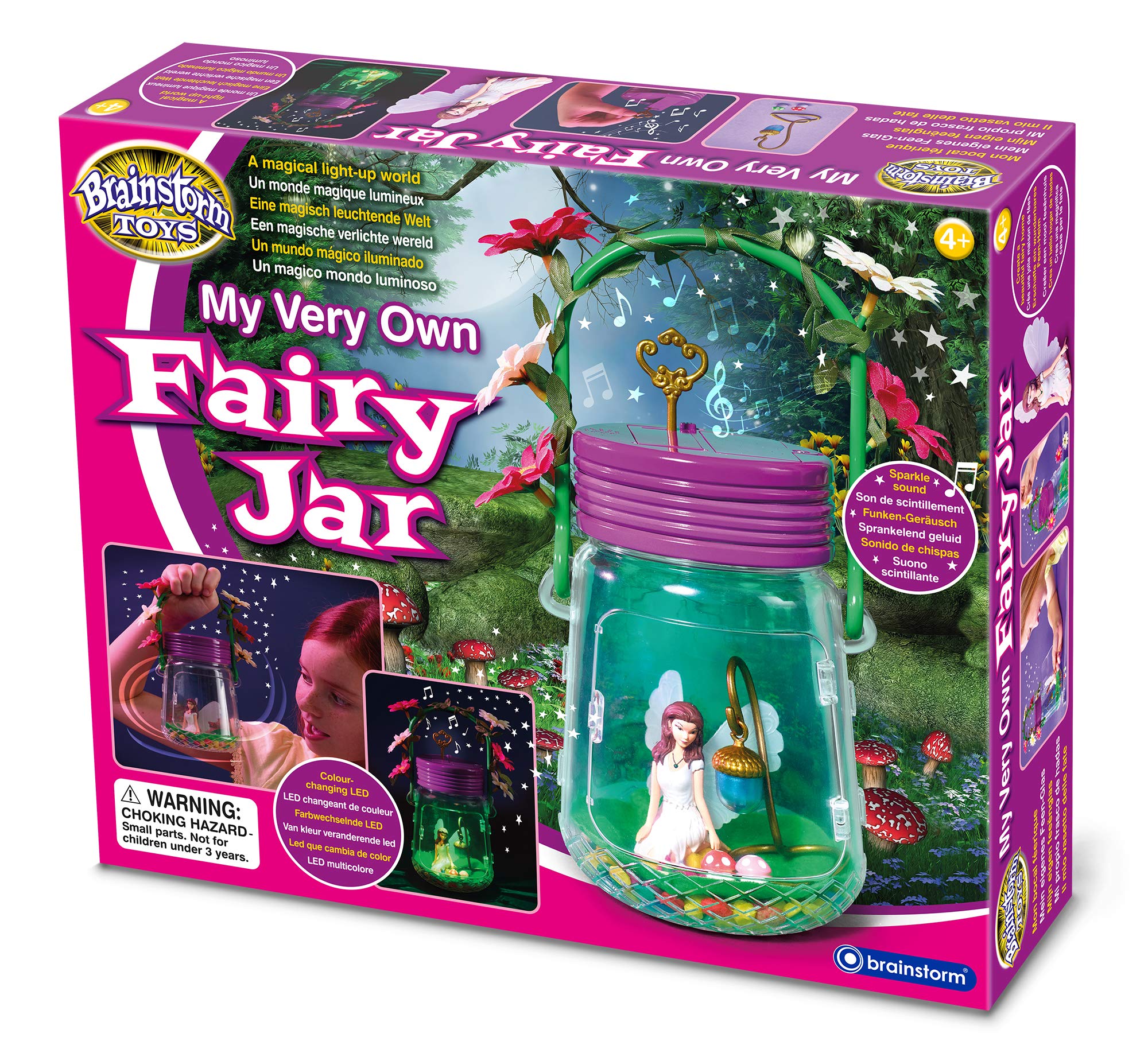 Brainstorm Toys My Very Own Fairy Jar – Create a Magical Light Up World, DIY Fairy Lantern Craft Kit for Kids