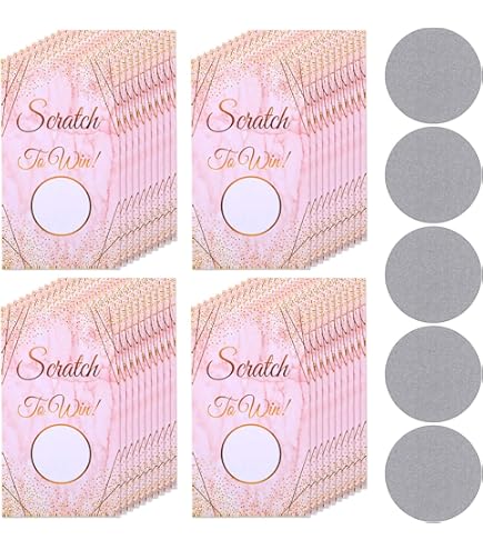 Thank You Scratch Off Cards - Blank Gift Certificate Cards For Small Businesses