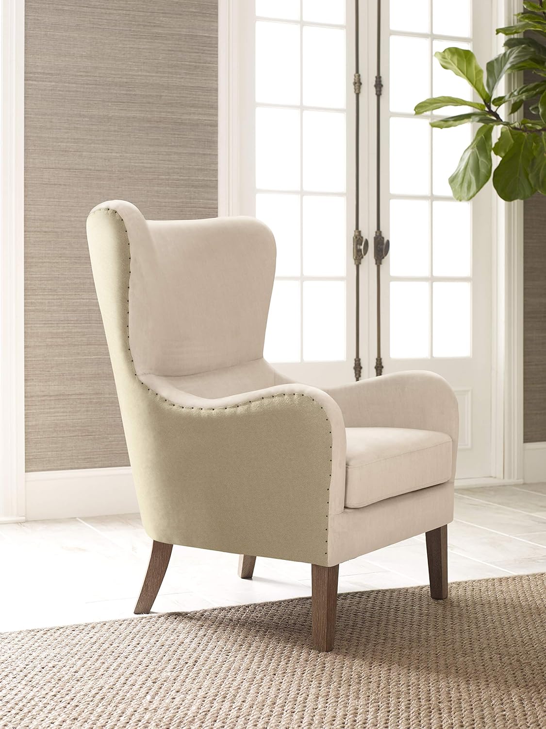 Best Cream Linen Accent Chair