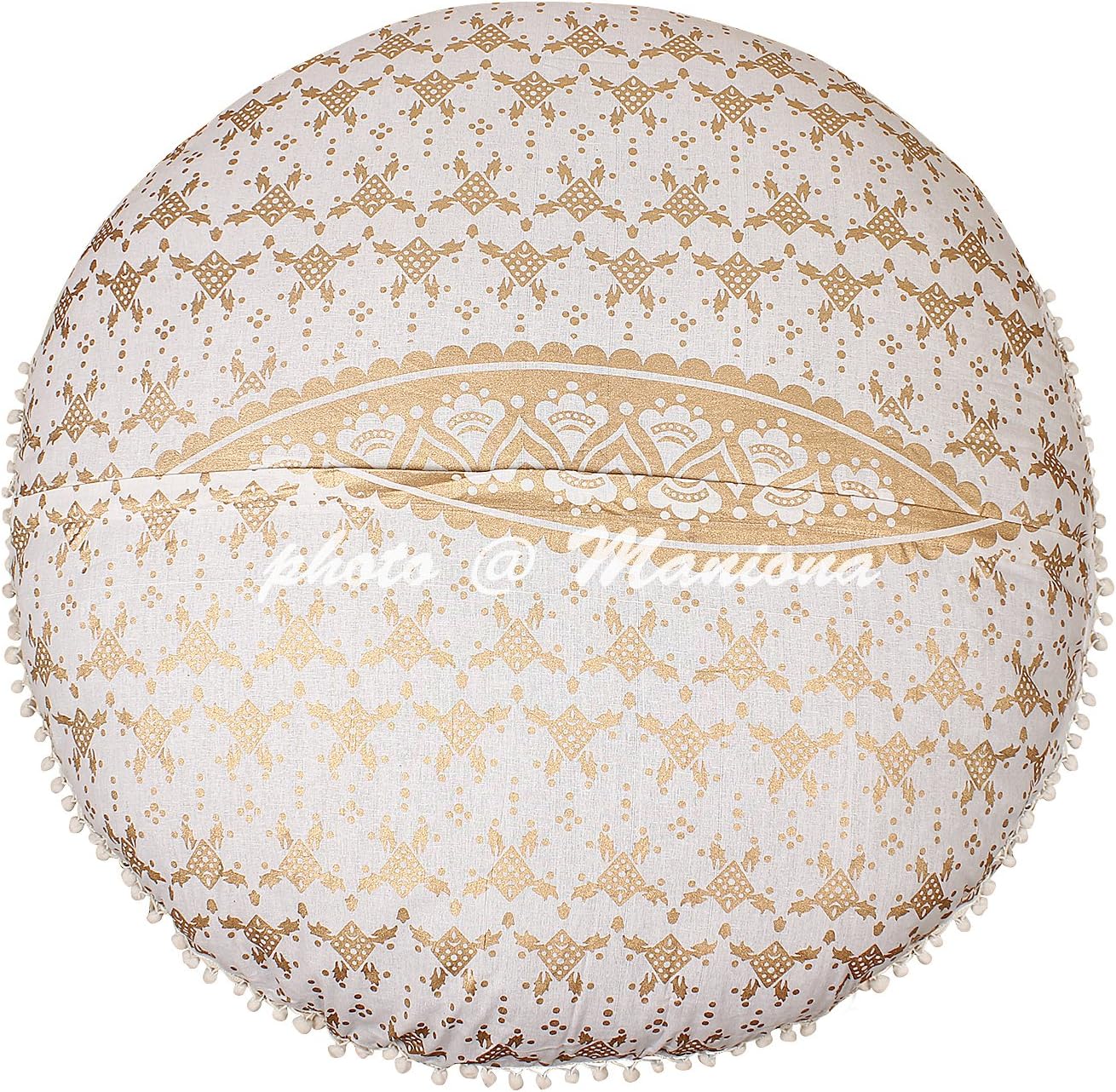 Amazon Com Maniona 32 Gold Ombre Mandala Large Floor Cushion