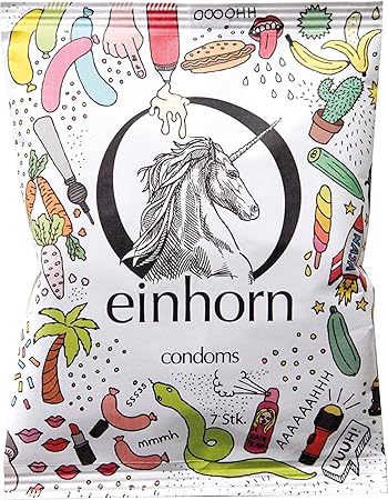 Amazon De Einhorn Kondome 7 Stuck Wochenration Design Edition Uuuh Penisgegenstande Vegan Hormonfrei Feucht Gepruft