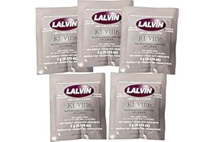 LALVIN K1-V1116 Saccharomyces cerevisiae Wine Yeast - 5 Pack