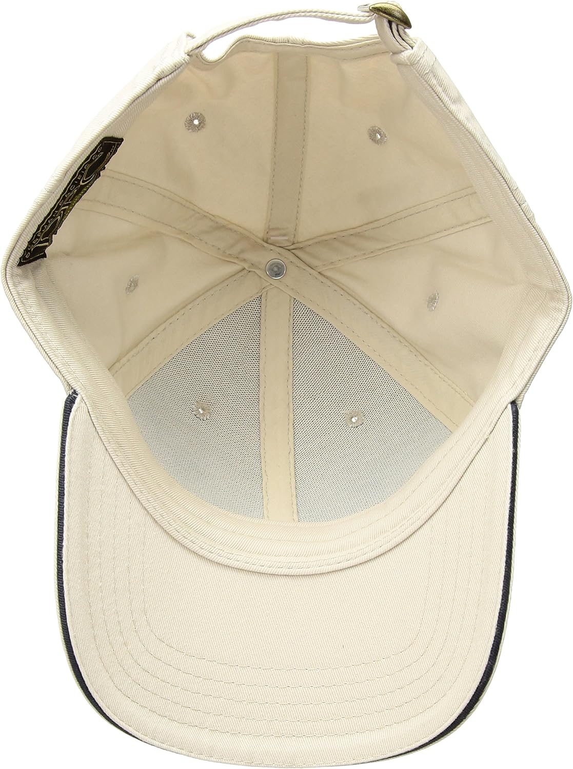 Dorfman Pacific Co. Men's Structured Twill Cap with Sandwich, Stone/Navy, One Size at  Men’s Clothing store