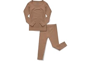 AVAUMA Baby Boys Girls Pajama Set Kids Toddler Snug fit Ribbed Sleepwear pjs for Daily Life Style