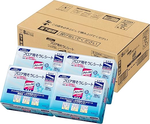 ケース販売 クイックルワイパー立体吸着ウェットシート 30枚 10枚 3 4 花王プロフェッショナルシリーズ クイックル ウェットティッシュ Amazon