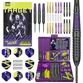 Target Darts Luke Littler Brass Dart Set with Fixed Steel Tip Points, 22G | Pro Grip Shafts &amp; No.2 Pro Ultra Dart Flights | 100 Piece Professional Dart Set &amp; Accessories for Any Player