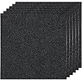 AKOLAFE 30PCS Peel and Stick Carpet Tiles 12”x12” Self Adhesive Carpet Squares for Basement Carpet for Concrete Floor Non Skid Carpet Tiles Clearance on Indoor Outdoor Carpet Squares Commercial Black