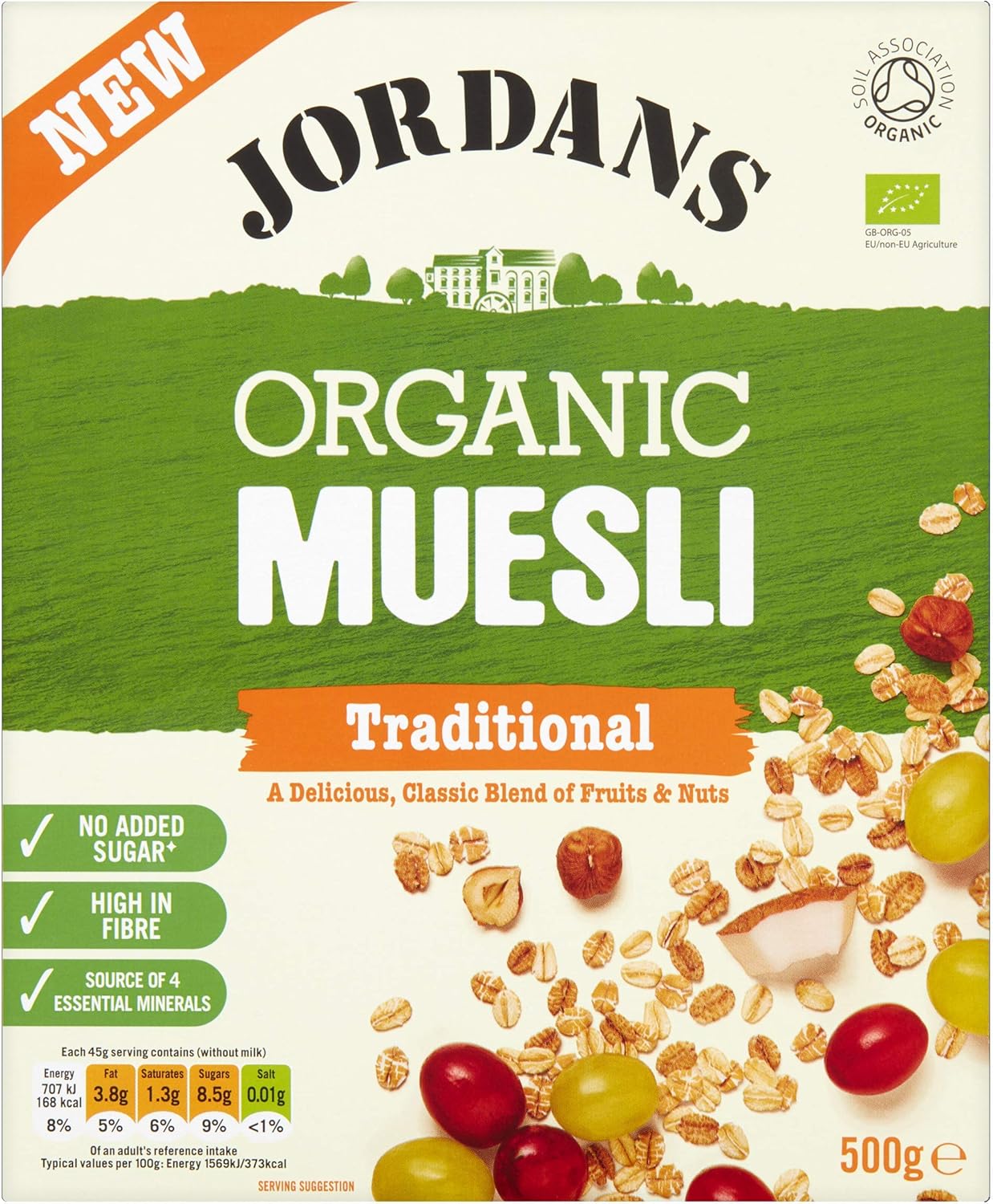 Jordans Organic Muesli Traditional, 500 g Amazon.co.uk Prime Pantry