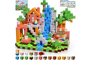 MAGNETOPIA Magnetic Blocks - 100PCS Magnetic Building Blocks Cubes, Magnet Toys for Kids Age 3+, Toy Building Set for Kids, Magnets Stacking Construction Toys Birthday Gifts for Boys Girls Age 4-8, 8-12