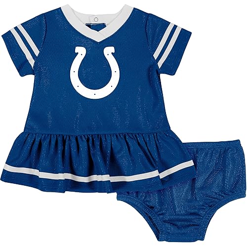 Gerber Baby Girl's Standard NFL Jersey Dress and Diaper Cover, Team Color,  3-6 Months in Oman Whizz Dresses Skirts