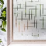 Pellicola Privacy Per Finestre 3D Anti-UV - Autoadesiva, 30x200 Cm, Effetto Arcobaleno, Facile Applicazione - Foto 3