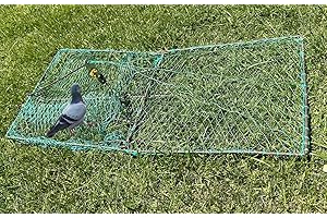 Bird, Pigeon, Quail Humane Live Trap Hunting Bird Catcher Net,Trap Accessories Large 13"x26" (2024 Updated Design)