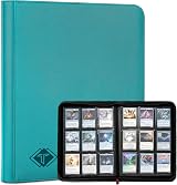 TiopLior Trading Card Binder 432 Pockets 9-Pocket Pages Teal MTG Sports