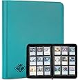Trading Card Binder, Card Binder Album Fit for MTG Baseball Football Sports Cards, Easy to Use Card Collection Binder (Teal, 432 Pockets)