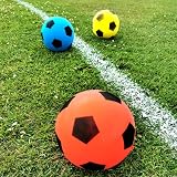 HTI Foam Football Size 5 Blue Red Yellow Durable Play Ball Toy view 5