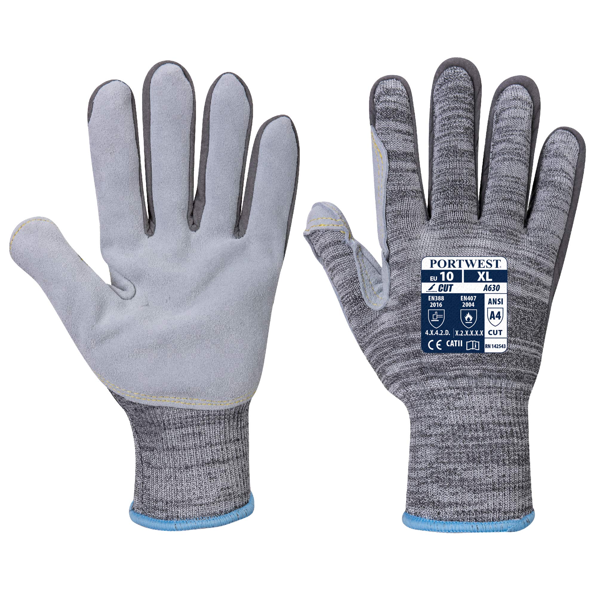 Portwest A630 Cut Resistant Razor - Lite Glove Grey, Medium