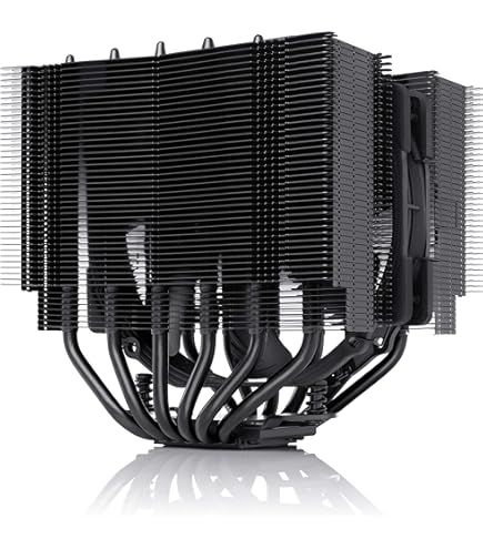 Noctua NH-D15 chromax.Black, Powerful Dual-Tower CPU Cooler