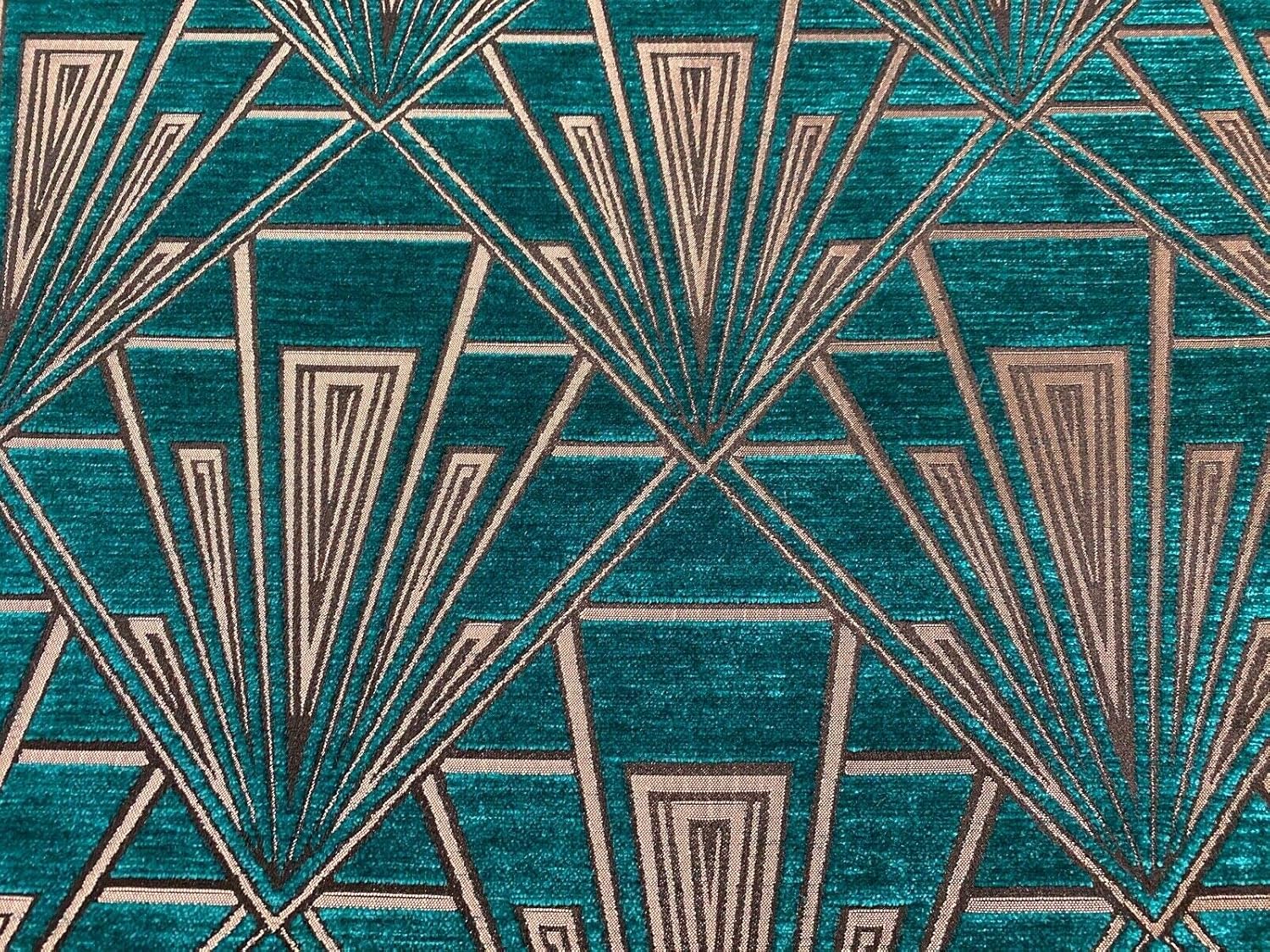 Gatsby Art Deco Chenille Velvet Fibre Naturelle Lalique 140cm/54