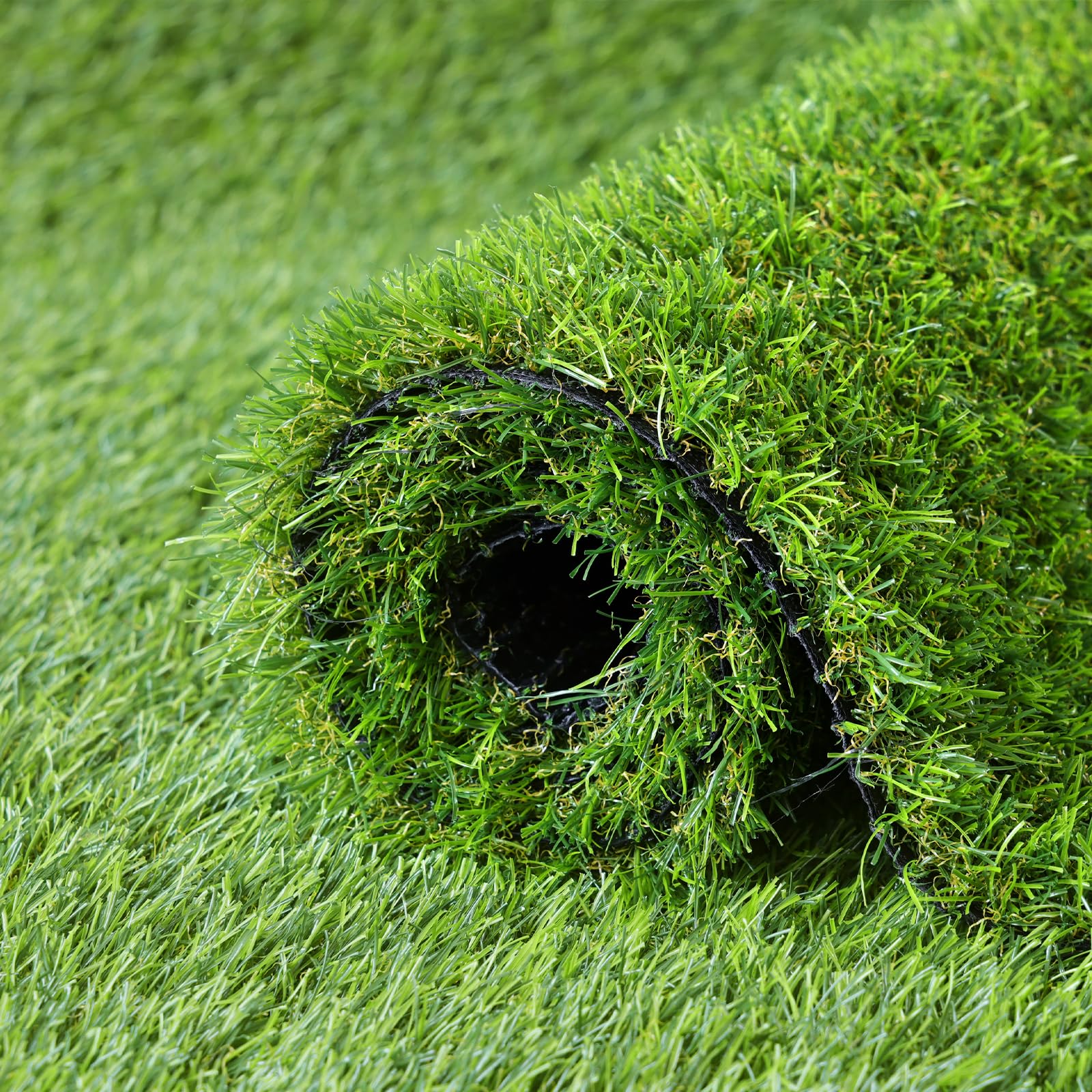 人工芝 ロール 1mx10m リアル感 芝丈30mm 高耐久 透水タイプ 防草シート 24本ピン付き フレッシュグリーン (1×10m)商品画像