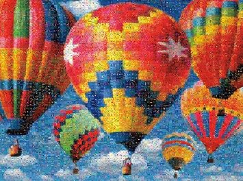 【クリックで詳細表示】[バッファローゲーム]Buffalo Games Balloon Race Jigsaw Puzzle from the Photomosaic Collection 10552 [並行輸入品]