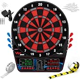 Viper by GLD Products Orion Electronic Soft Tip Dart Board for Adults | 15.5 Inch Regulation Target Face, 43 Games, 300 Options, 1-8 Players, Dual LCD Displays, Automatic Scoring