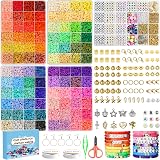 Dazhqp 20000 Clay Beads Bracelet Making Kit, 96 Colours & Accessories