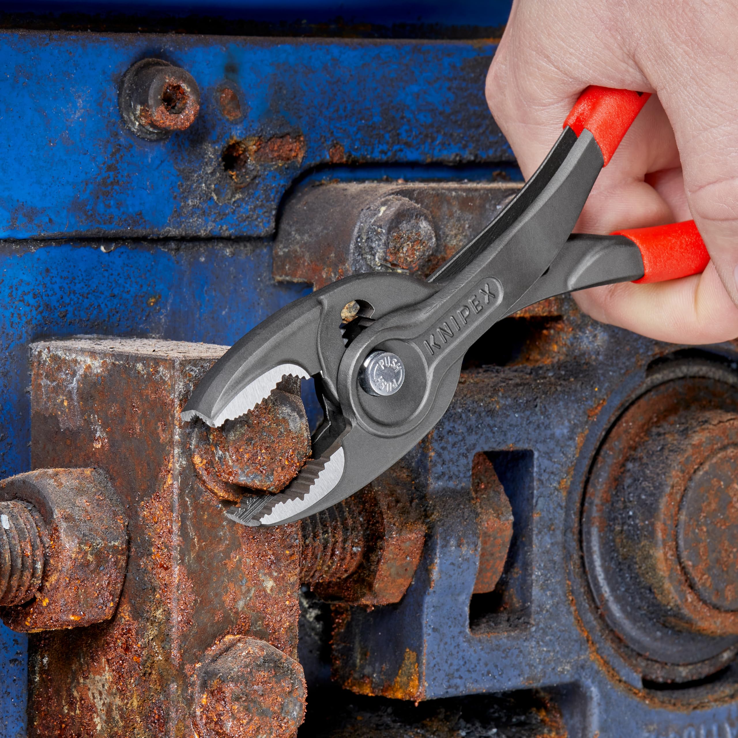 KNIPEX TwinGrip Front- und Seitengreifzange mit rutschhemmendem Kunststoff überzogen 200 mm, 82 01 200 3