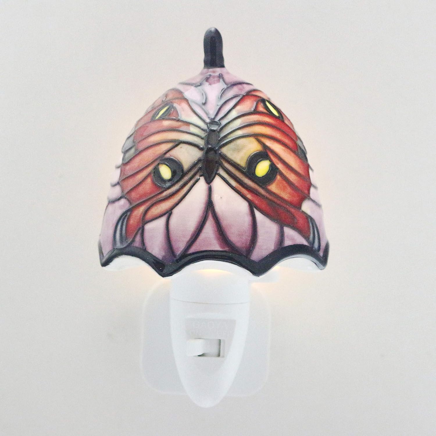 Old Tupton Ware - LED Night Light - Tiffany Butterfly Design, Multicolored - Image 3