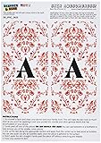 Graphics and More Letter A Initial Damask Elegant