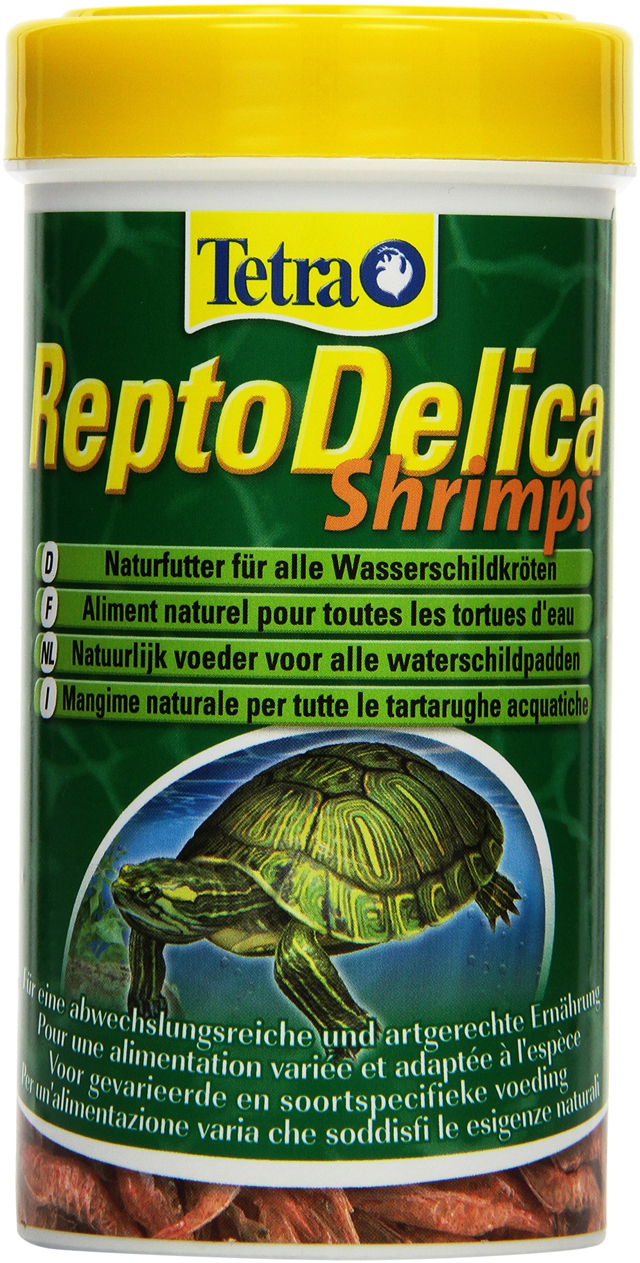 Tetra ReptoDelica shrimps natural food (for all turtles, whole shrimps, as a supplementary feed or treat), 250 ml tin