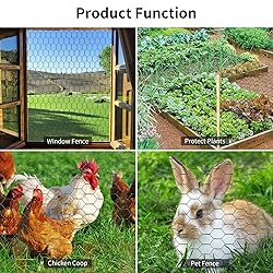 Chicken Wire 13.7 in x 236 in Poultry Wire Netting