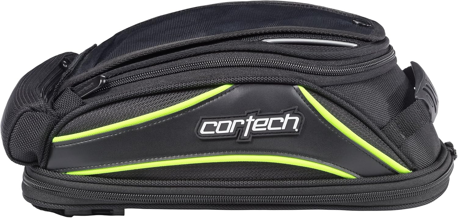 Cortech 8230-0513-10 Super 2.0 Tank Bag (Black/Hi-Viz, One Size), 10 L: Automotive