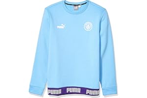 PUMA Mens International Soccer FtblCulture Sweater Manchester City, Team Light Blue/PUMA White, Large
