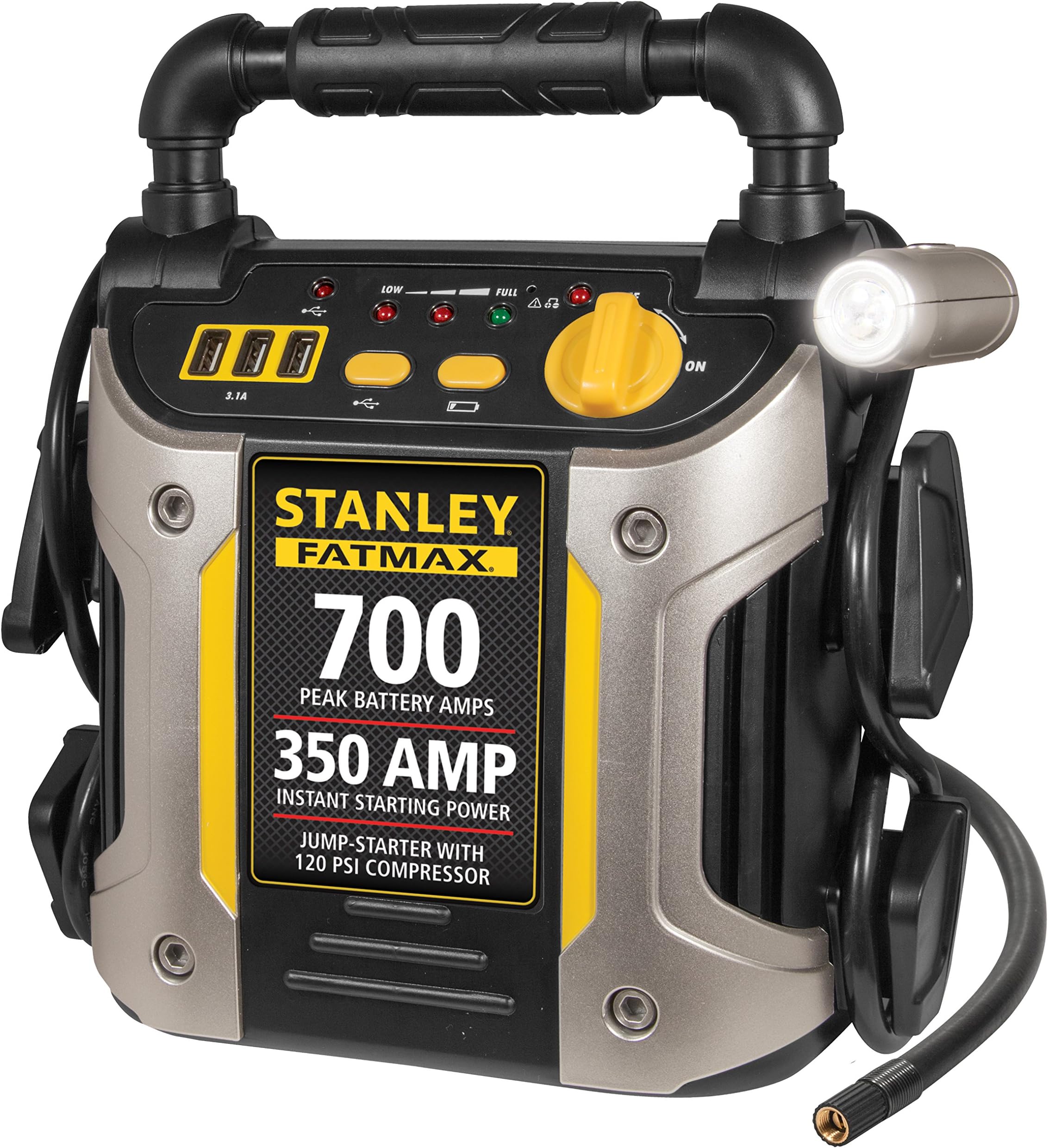 Stanley FATMAX 700/350 Amp Jump Starter w/120 PSI Compressor (J7CS)