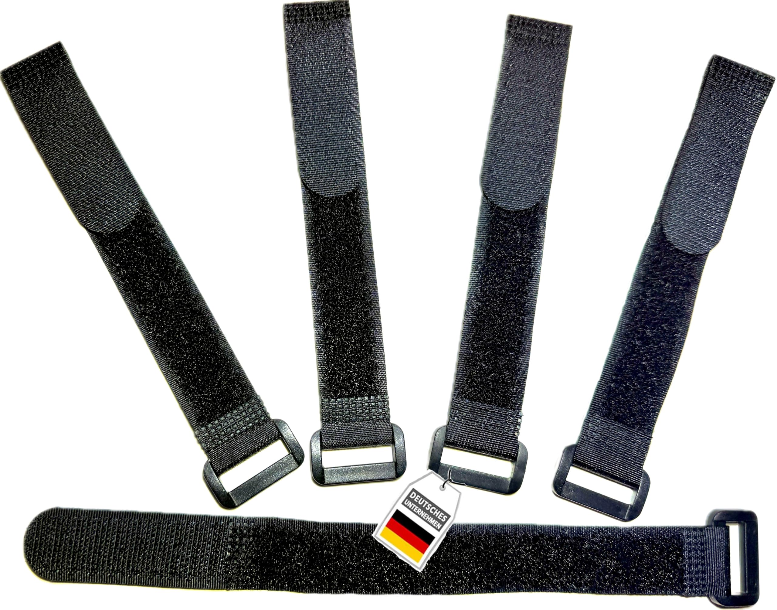 FrogJim 5X KKS8005 CABLE_TIE, 80cm Black Nylon Reusable Cable Tie, Zip Closure