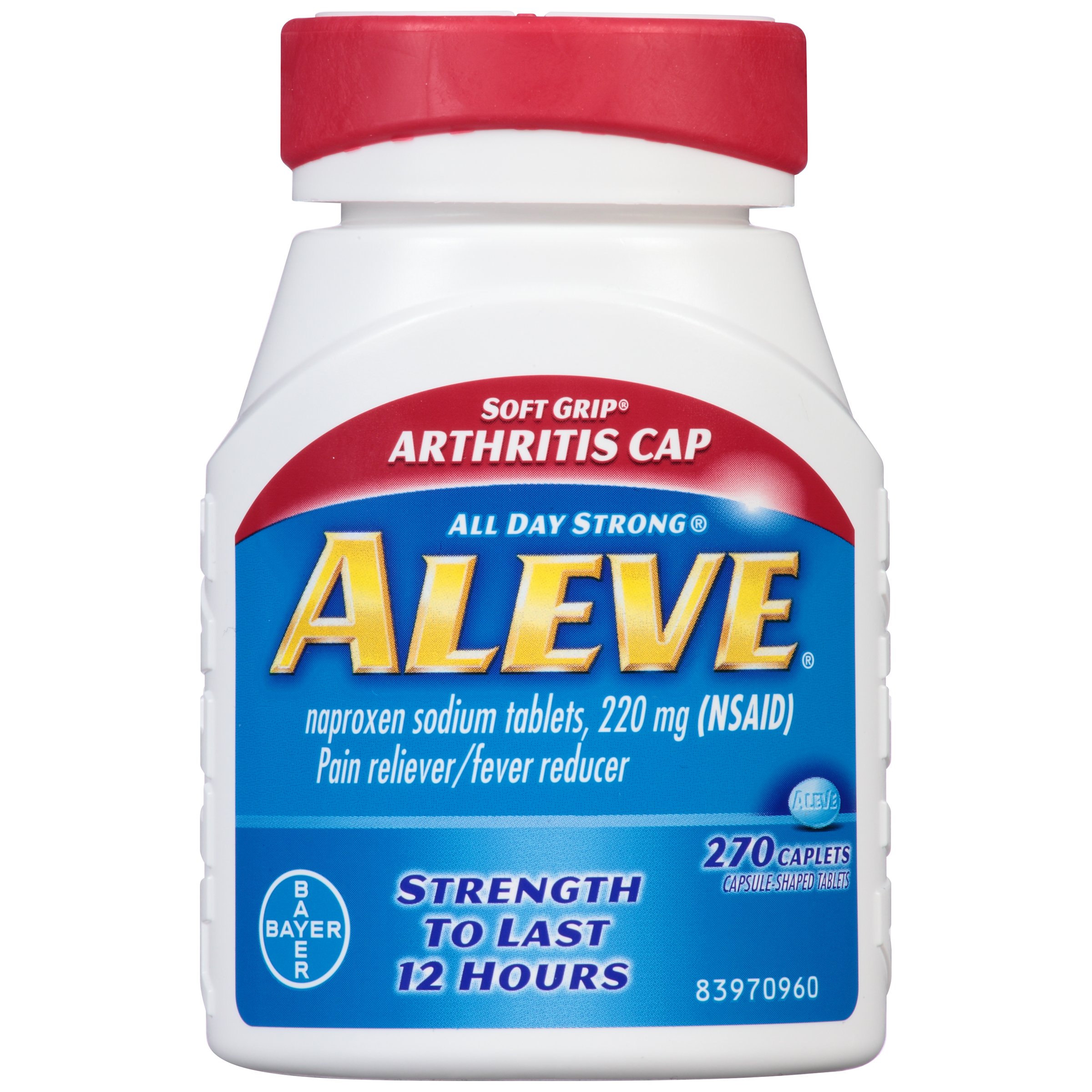 Aleve Soft Grip Arthritis Cap Caplets with Naproxen Sodium, 220mg