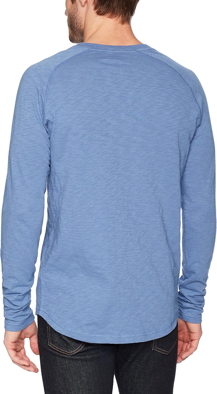  Brand - Goodthreads Men's Long-Sleeve Lightweight Slub Henley: Clothing