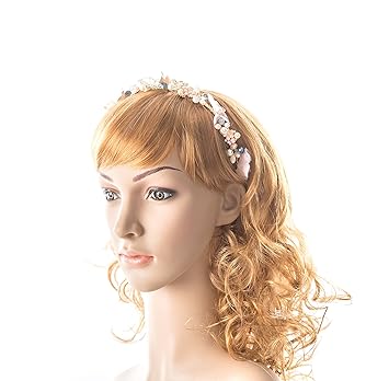 Amazon Com Bridal Hair Wreath Headband Crystal Hair Piece