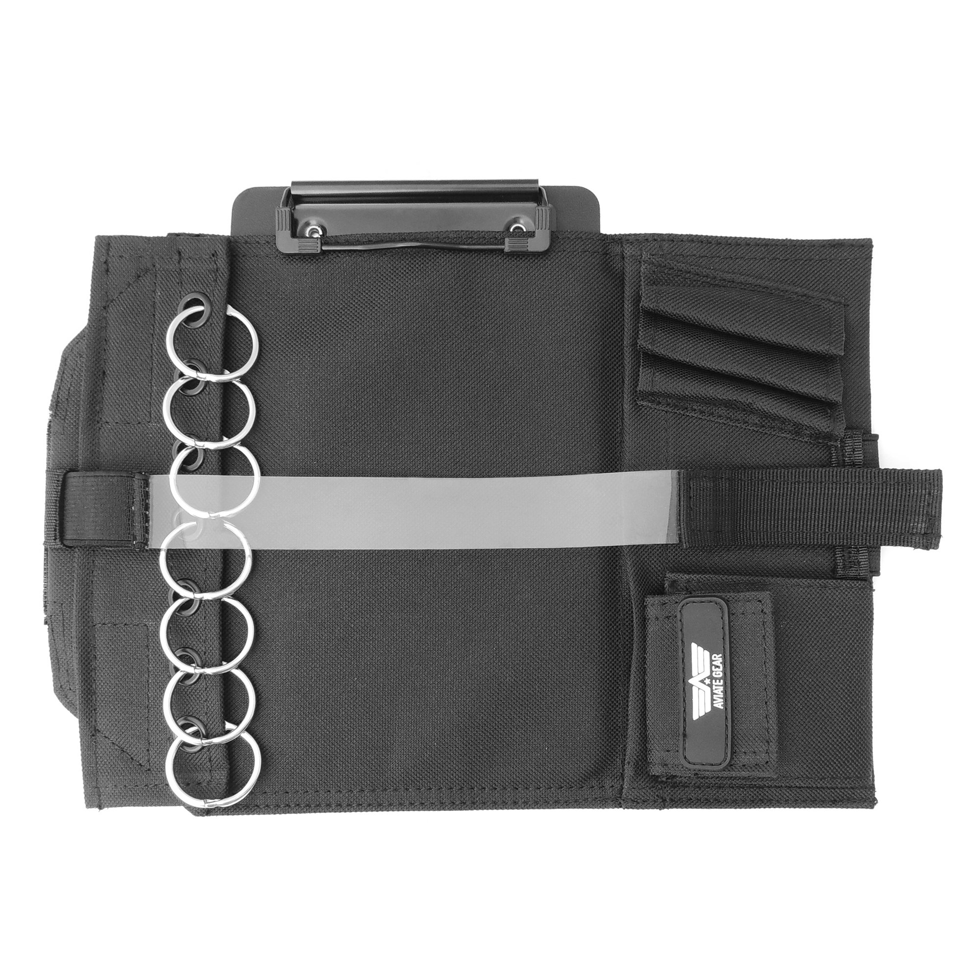 Pilot Kneeboard Includes Clipboard and 7 Rings for Attaching Approach