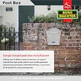 Burg-Wächter MB01S Silver Classic Wall Mounted Galvanised Steel Lockable Post view 5